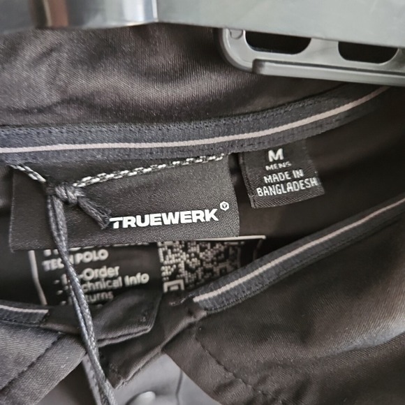 Truewerk Stewart Haas Crew Issued Polo Shirt Mens Size M Black Racing Ford NWT - Picture 4 of 8